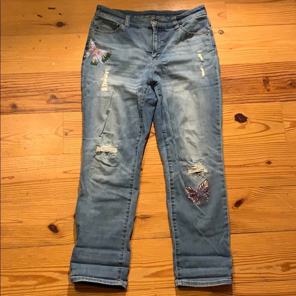Chico’s Cropped Girlfriend Jeans - Size 0.5